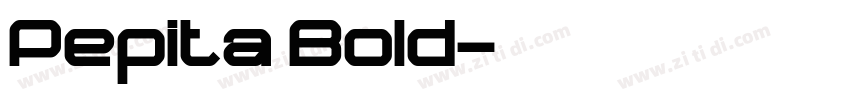 Pepita Bold字体转换